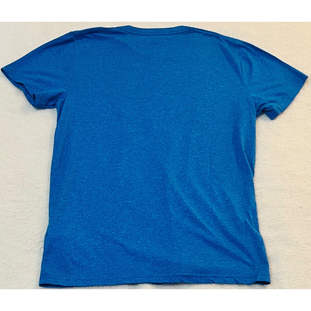 Hollister Mens Graphic T-Shirt Blue Heather Logo Short Sleeve Crewneck Medium - Picture 6 of 6